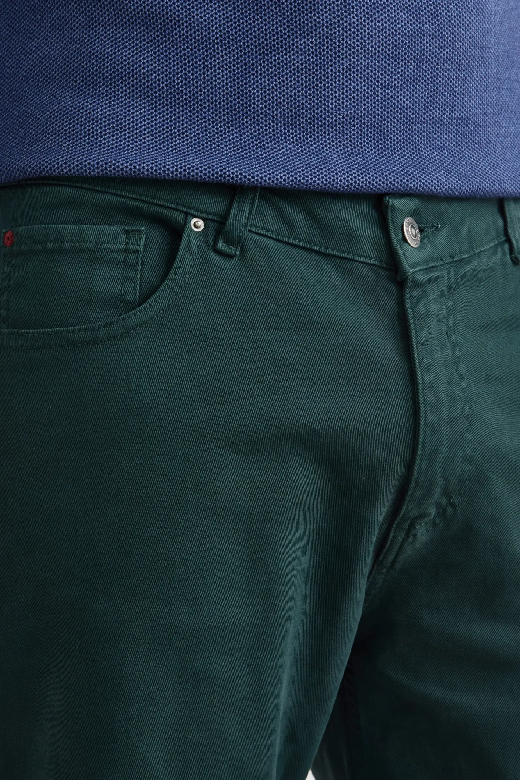 Pantalone Cinque Tasche Regular Fit - VERDONE