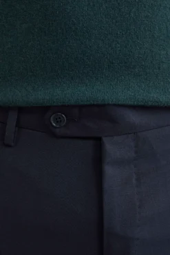 Pantalone Comfort in Lana - BLU