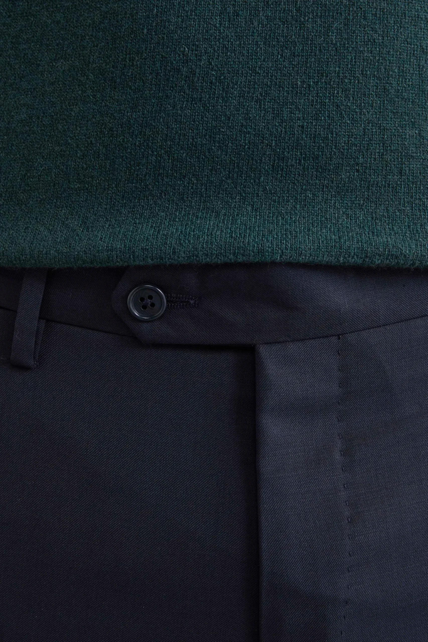 Pantalone Comfort in Lana - BLU