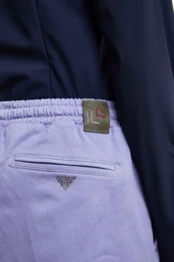 Pantalone Coulisse in Gabardina - LILLA