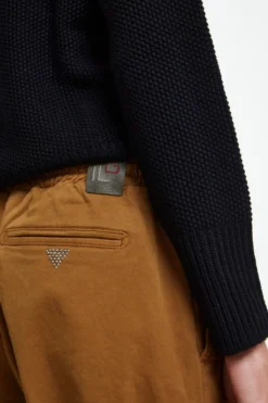 Pantalone Coulisse in Gabardina - CAMMELLO