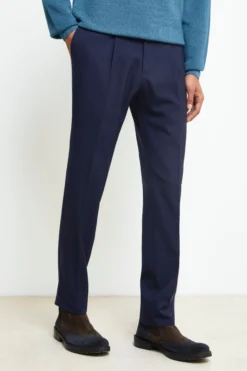 Pantalone Coulisse in Lana - BLU