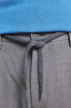 Pantalone Coulisse in Lana - GRIGIO CHIARO