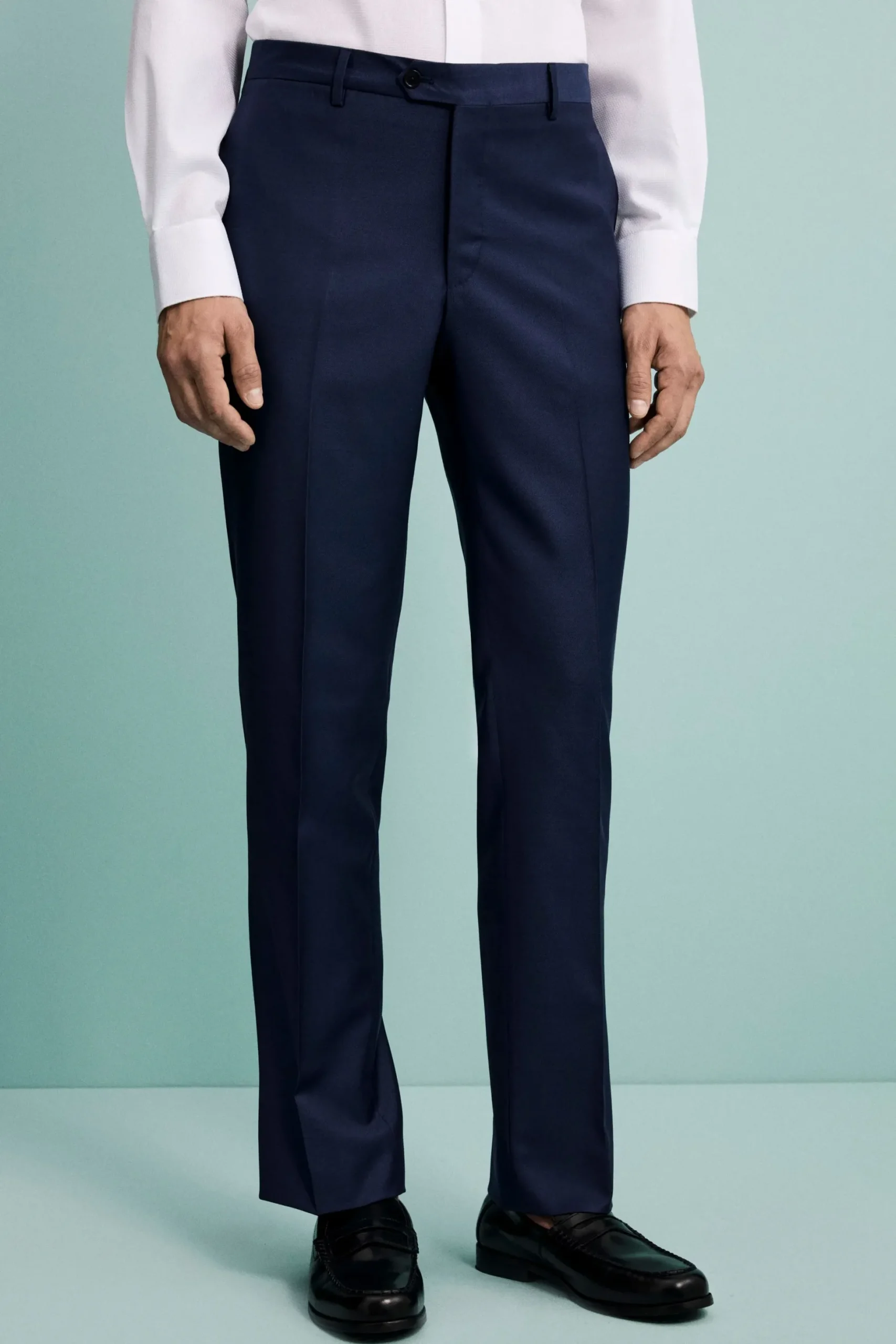 Pantalone da Cerimonia in Lana Vergine Drop 4 - BLU