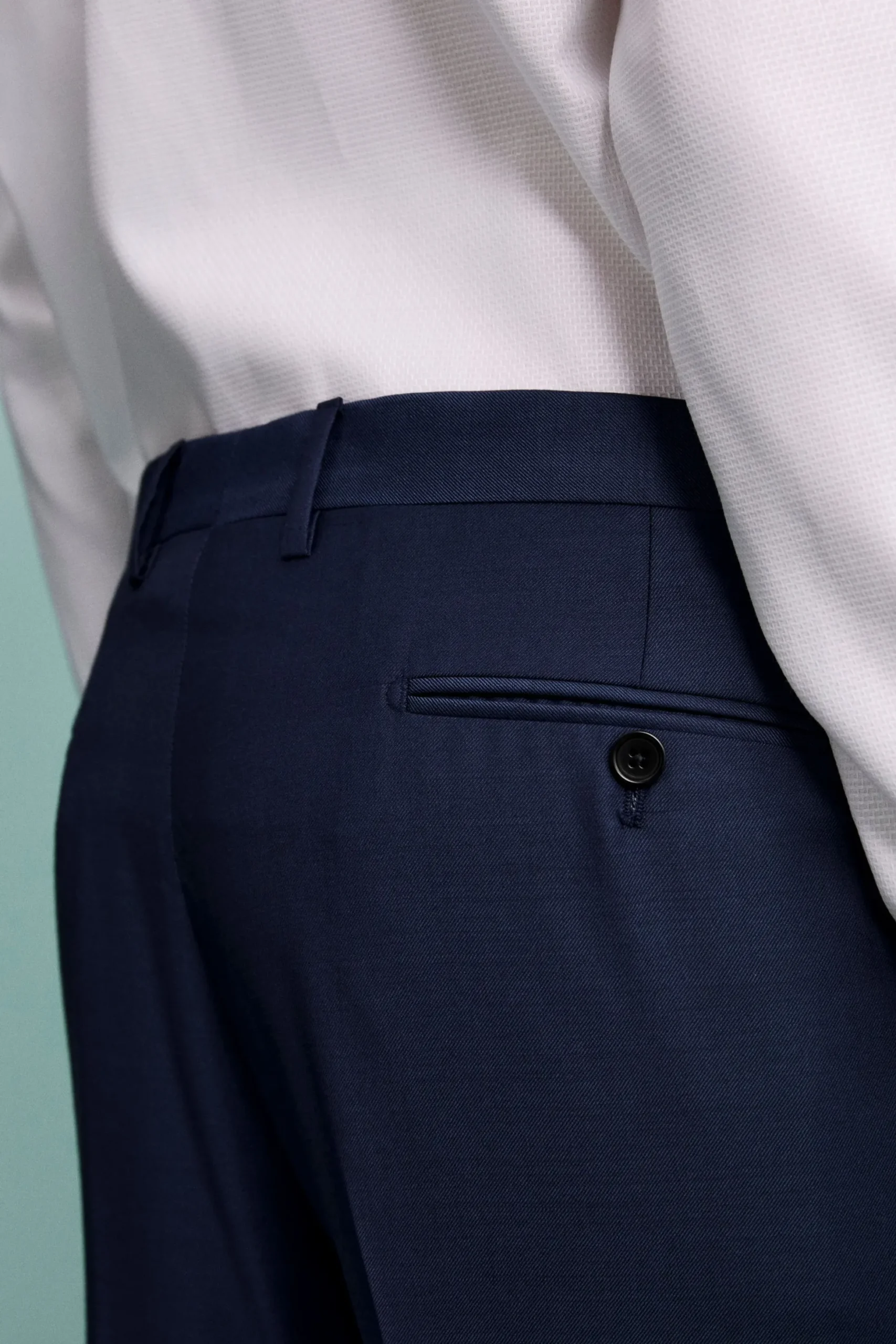 Pantalone da Cerimonia in Lana Vergine Drop 8 - BLU