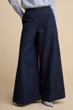 Pantalone Denim Over in Cotone - JEANS
