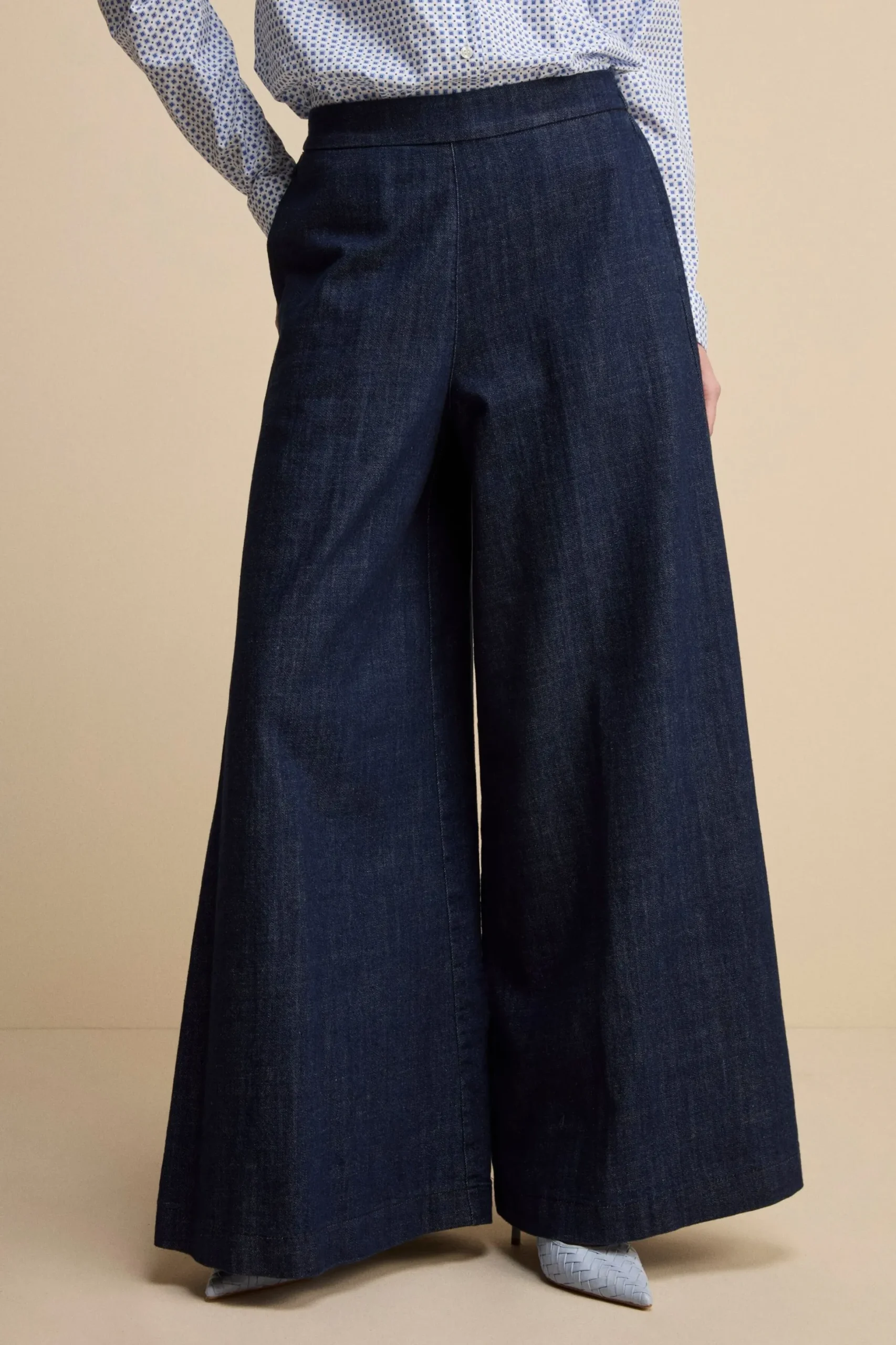 Pantalone Denim Over in Cotone - JEANS