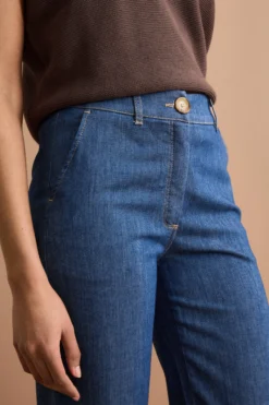 Pantalone Denim Straight in Misto Cotone - JEANS
