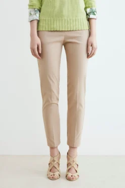 Pantalone elasticizzato - BEIGE