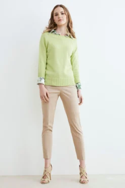 Pantalone elasticizzato - BEIGE