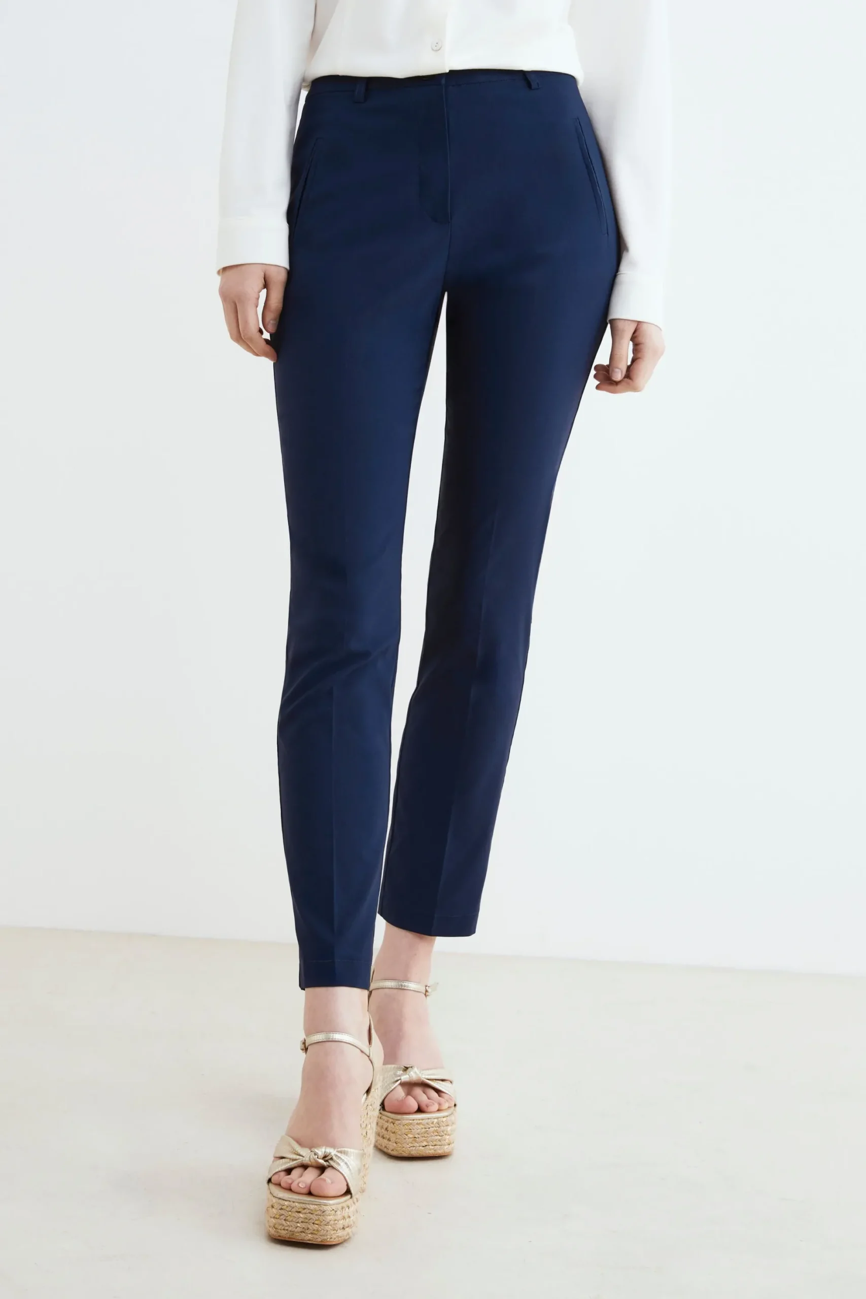Pantalone elasticizzato - BLU