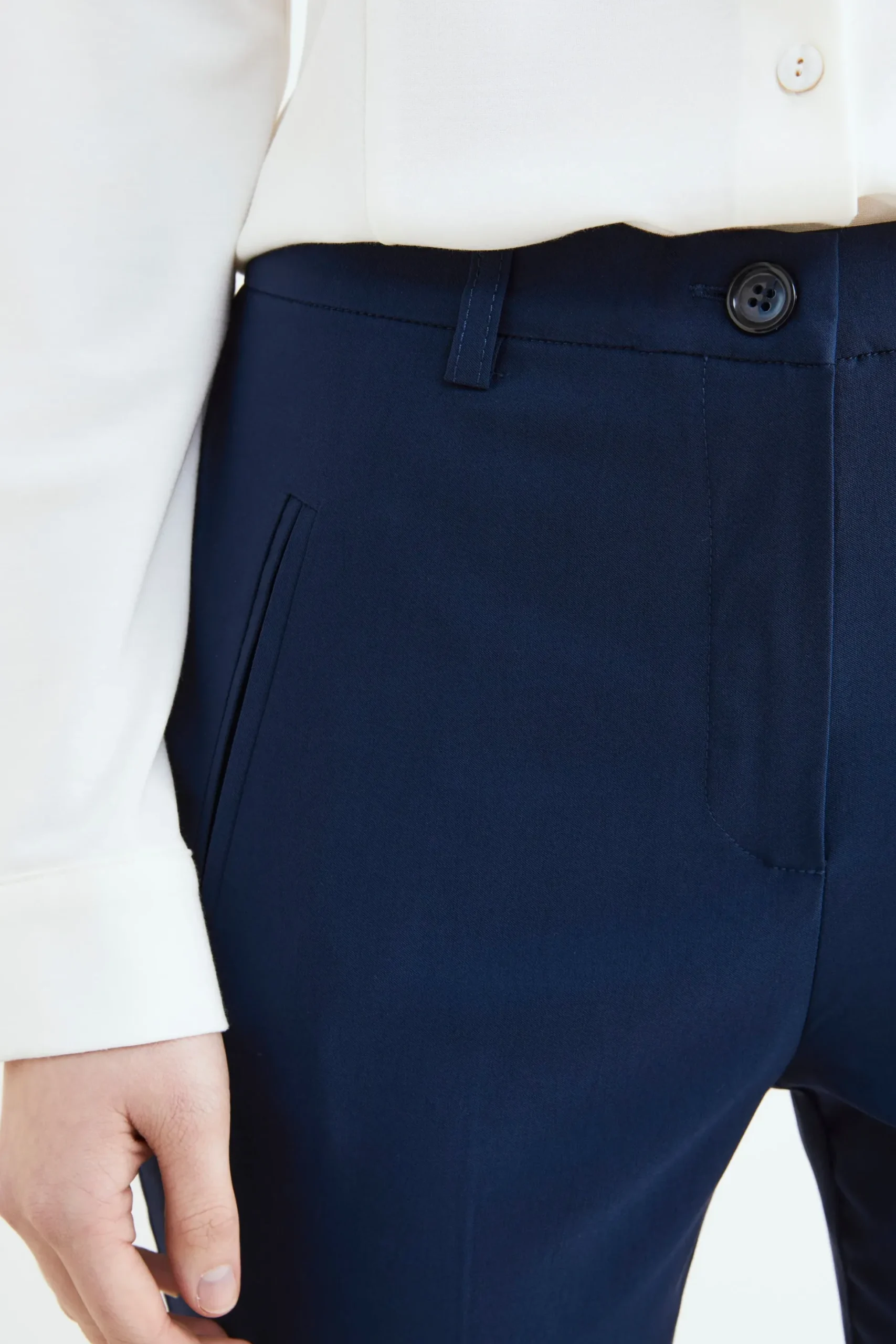 Pantalone elasticizzato - BLU