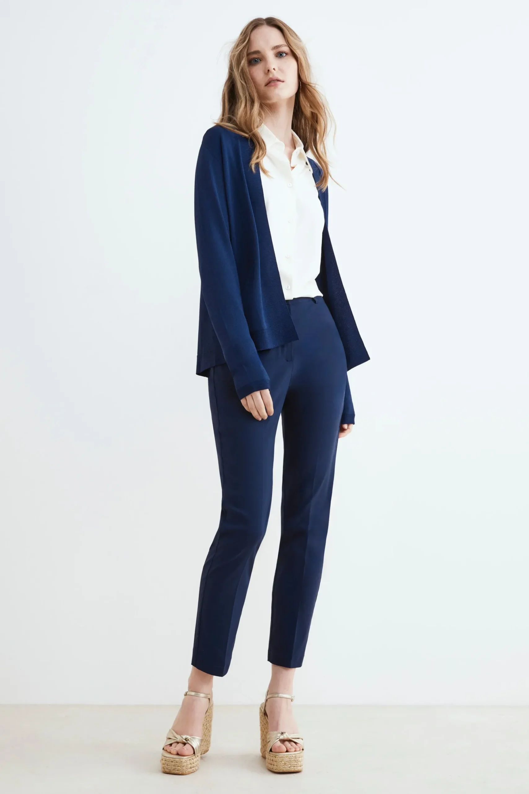 Pantalone elasticizzato - BLU