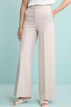 Pantalone Elegante a Gamba Larga - SABBIA