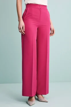 Pantalone Elegante a Gamba Larga - CICLAMINO