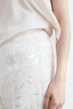 Pantalone elegante a sigaretta - ECRU