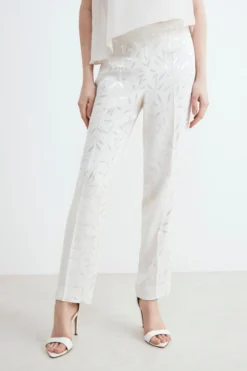 Pantalone elegante a sigaretta - ECRU