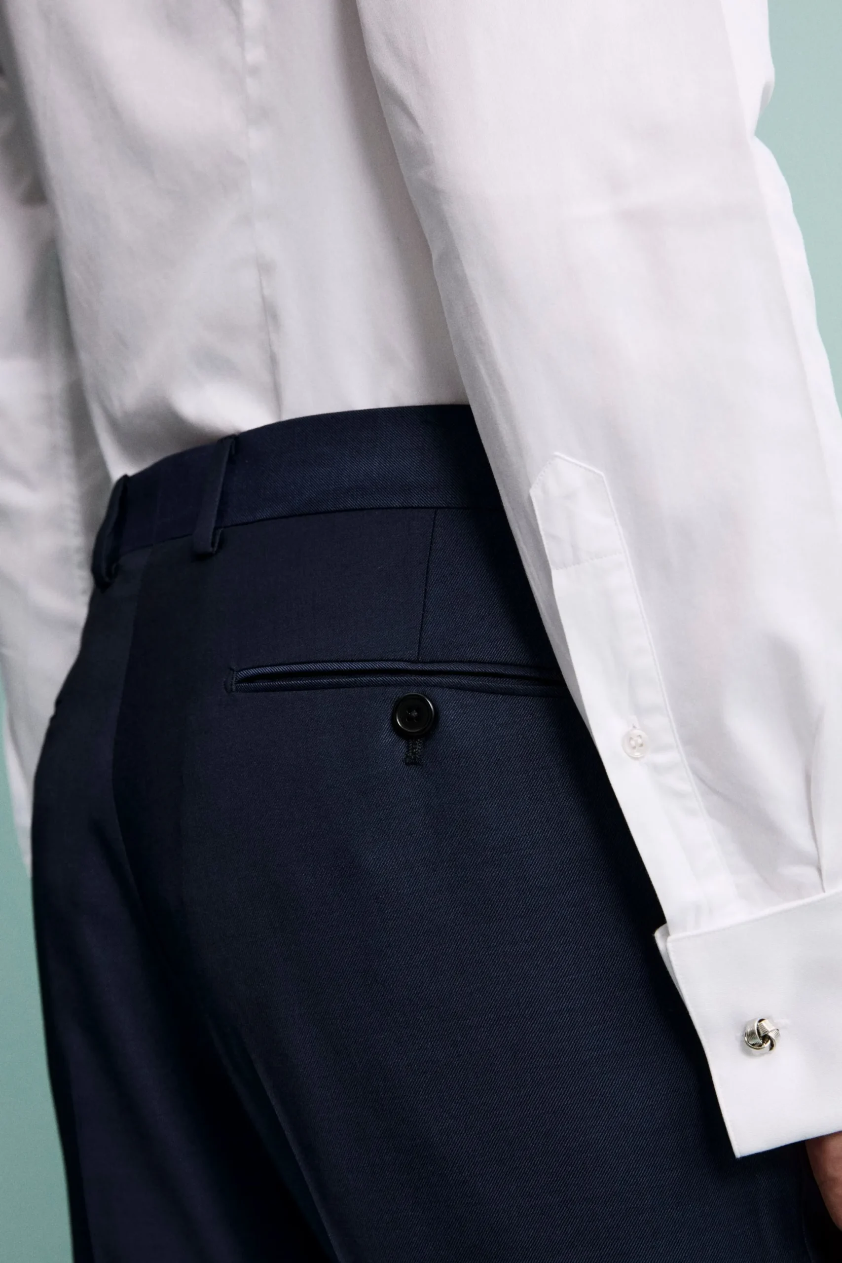 Pantalone elegante drop 6 - BLU