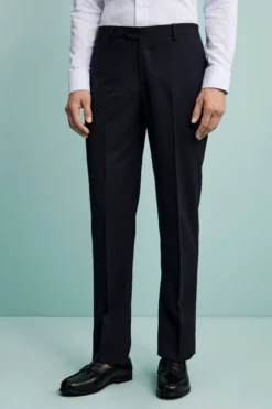 Pantalone Elegante in Lana Vergine Drop 8 - BLU