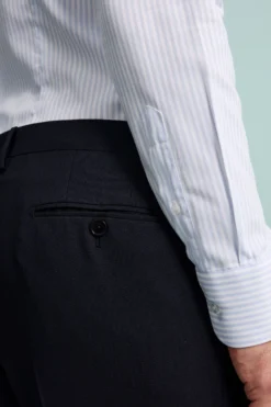 Pantalone Elegante in Lana Vergine Drop 4 - BLU
