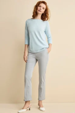 Pantalone Flare in Gabardina - PERLA