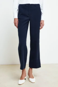 Pantalone Gamba Larga Donna - BLU