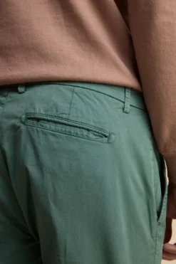 Pantalone in gabardina slim fit - VERDE