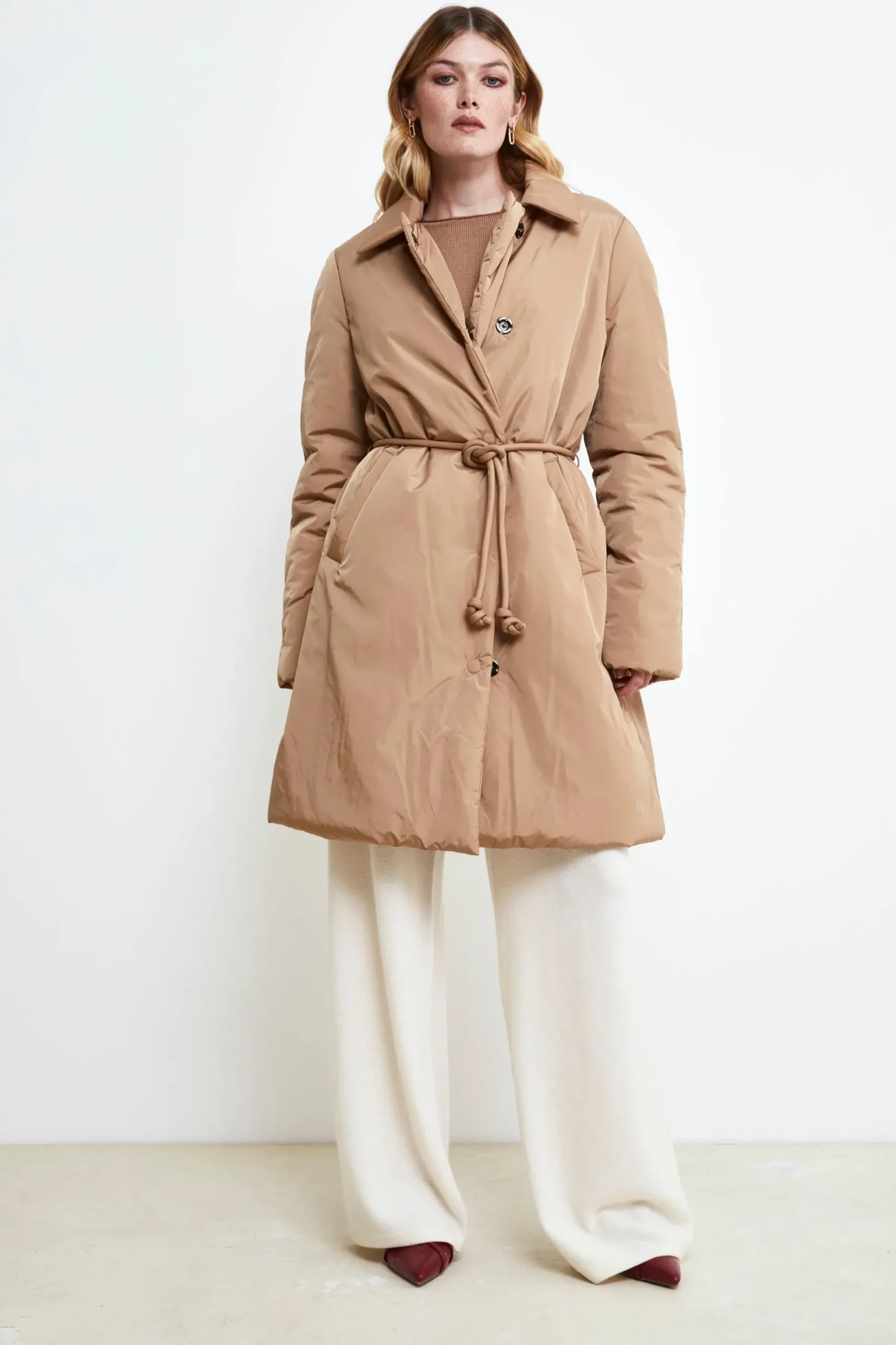 Pantalone in lana e cashmere - LATTE