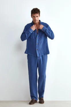 Pantalone in Lino con Coulisse - JEANS