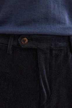 Pantalone in Velluto Regular Fit - BLU