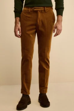 Pantalone in Velluto Regular Fit - MIELE
