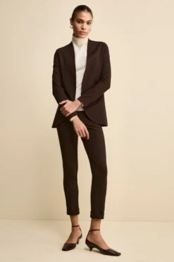 Pantalone jersey elasticizzato - T.MORO