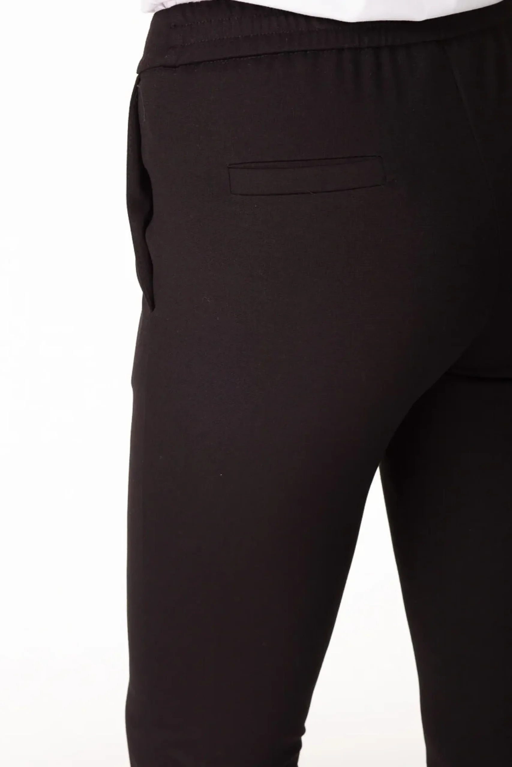 Pantalone jersey elasticizzato - NERO