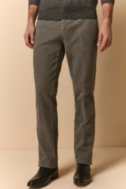 Pantalone Microrete Regular Fit - GRIGIO MICROEFFETTO