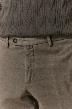 Pantalone Microrete Regular Fit - GRIGIO MICROEFFETTO