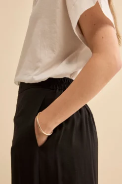 Pantalone Morbido con Elastico - NERO