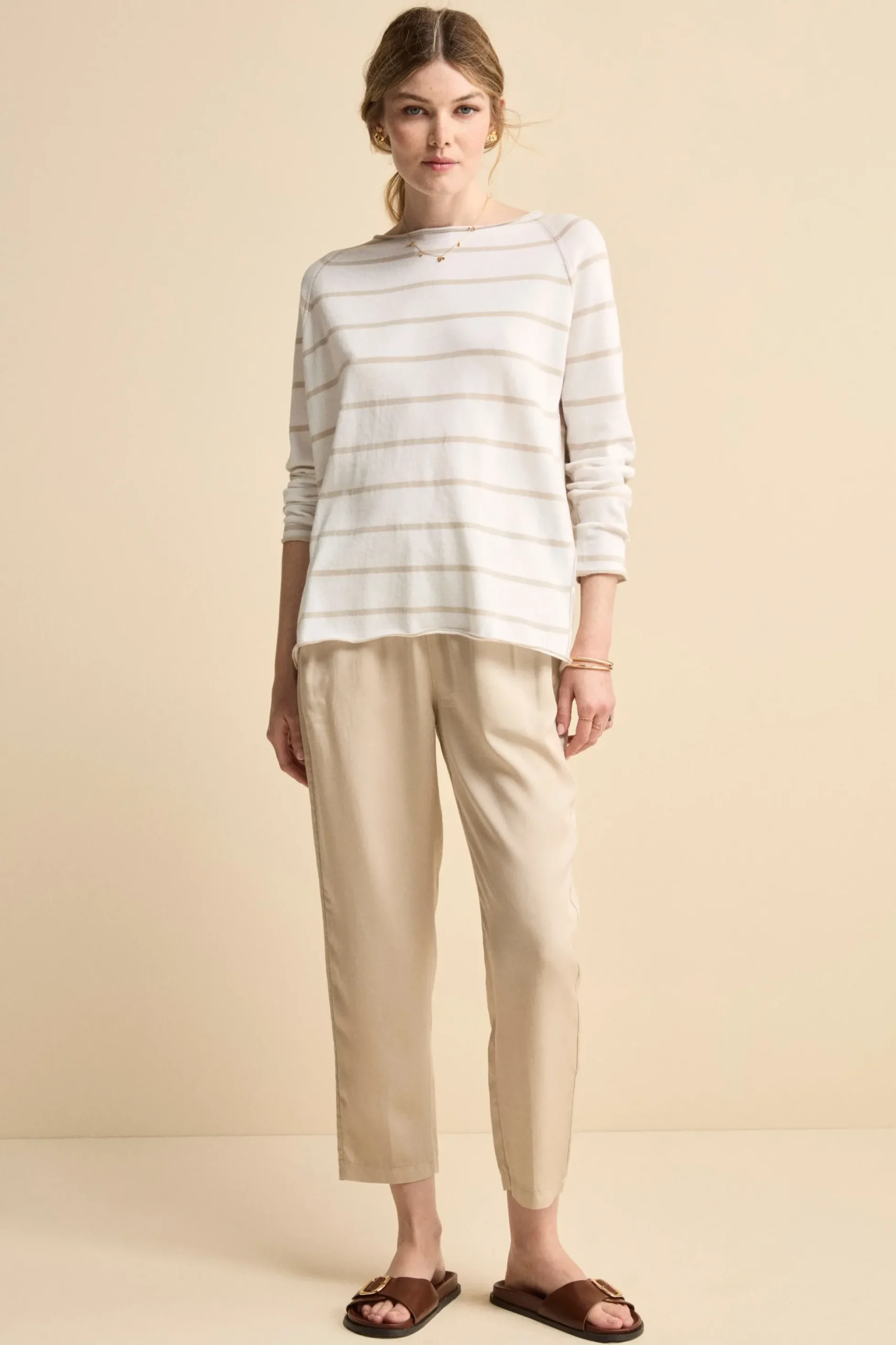 Pantalone Morbido in Tencel - SABBIA