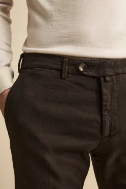 Pantalone Occhio di Pernice Slim Fit in Cotone - RUGGINE