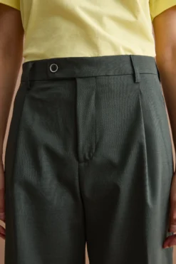 Pantalone Palazzo da Cerimonia in Lana Vergine - VERDONE