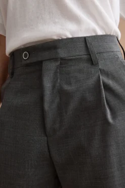 Pantalone Palazzo da Cerimonia in Lana Vergine - GRIGIO