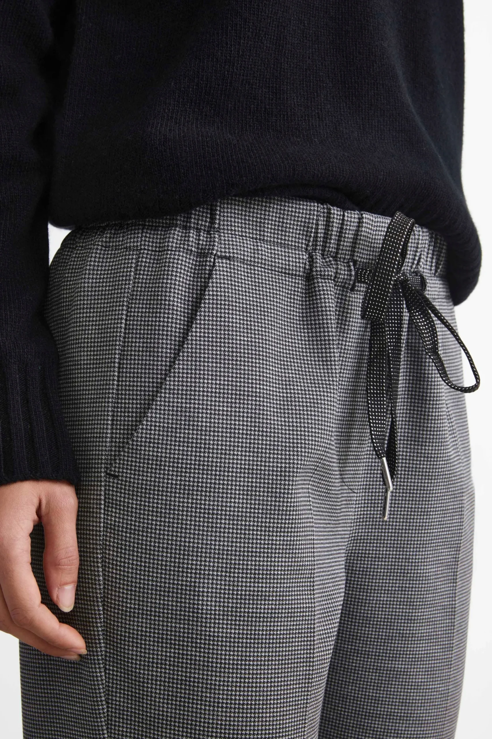 Pantalone Sigaretta Con Coulisse - P/POULE GRIGIO
