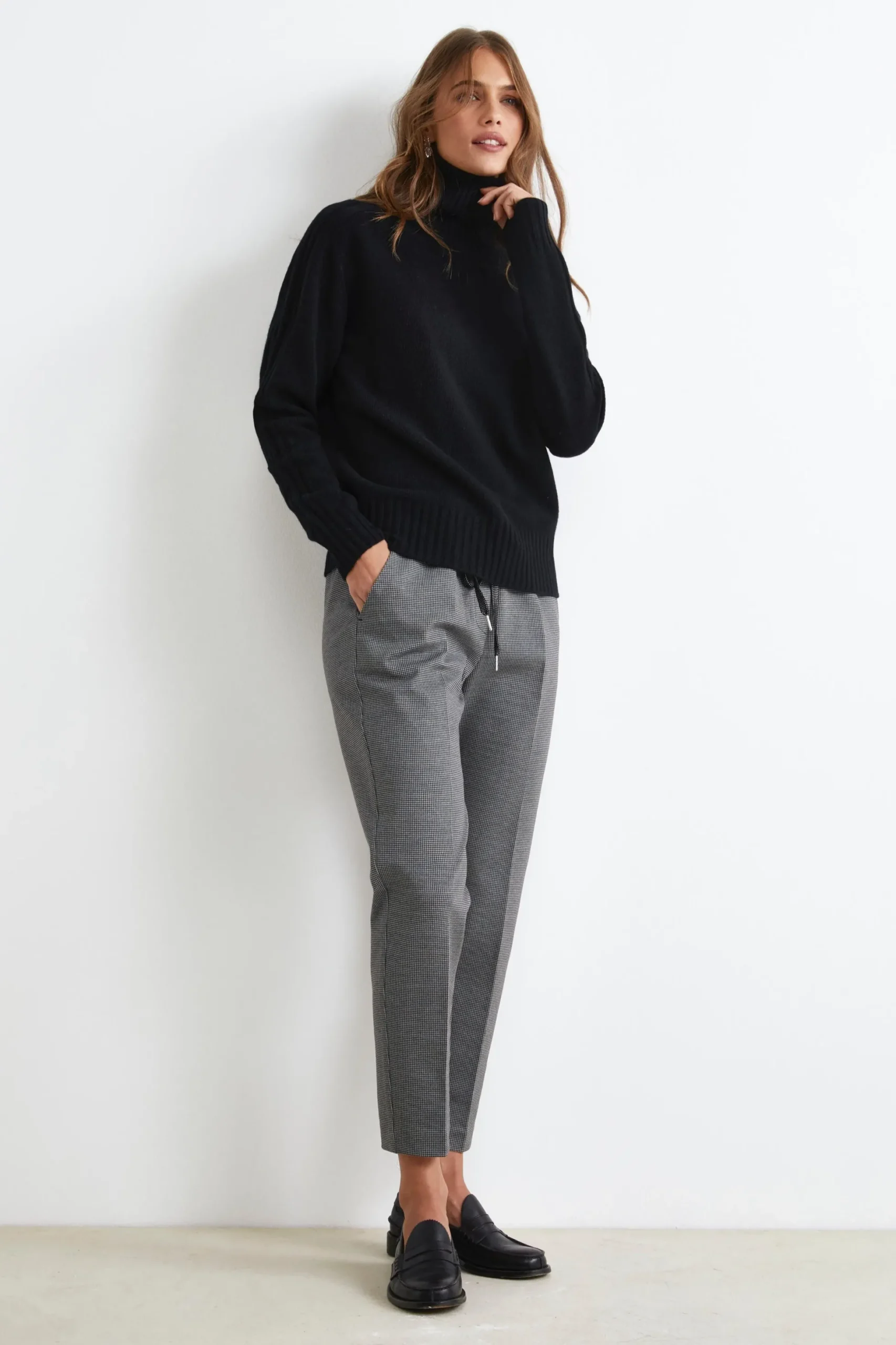 Pantalone Sigaretta Con Coulisse - P/POULE GRIGIO