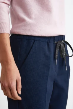 Pantalone Sigaretta Con Coulisse - P/POULE BLU