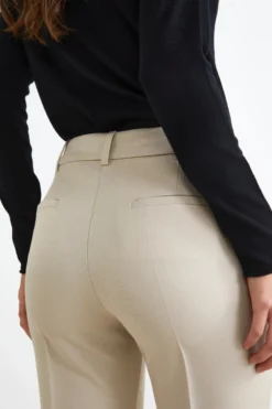 Pantalone Sigaretta Regular Fit - BEIGE