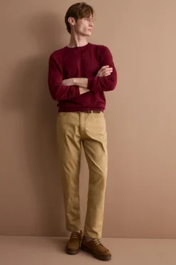 Pantalone Slim Fit Cinque Tasche in Denim - BISCOTTO