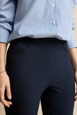 Pantalone Slim Fit in Bengalina - BLU