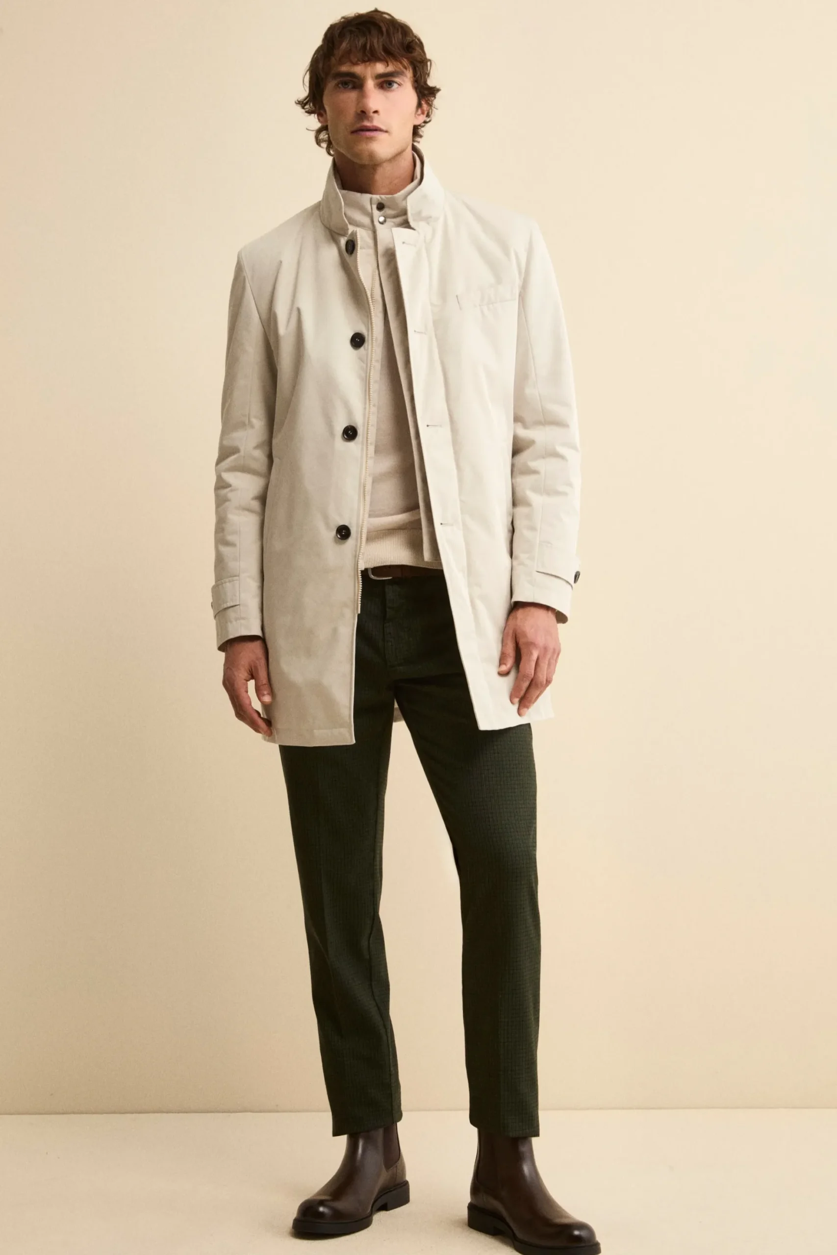 Pantalone Slim Fit in Fantasia - P/P VERDE