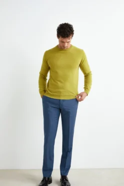 Pantalone Slim Fit in Lana - AVIO