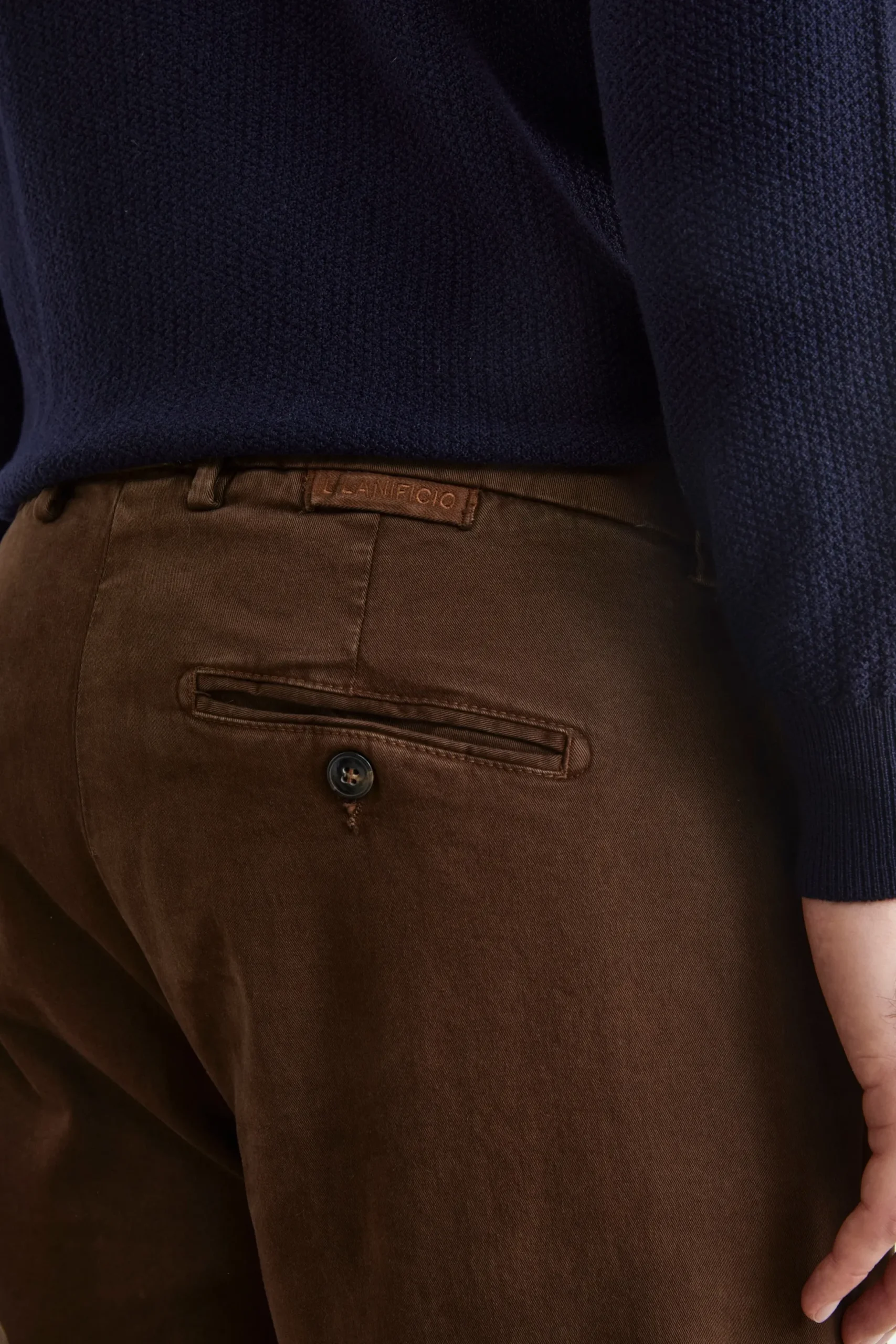 Pantalone Stretch Slim Fit - CACAO