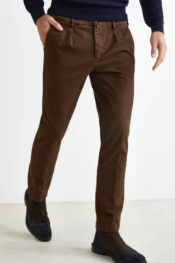 Pantalone Stretch Slim Fit - CACAO